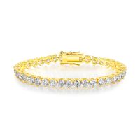 Le Cuivre Laiton Style Vintage Placage Incruster Couleur Unie Zircon Bracelets sku image 11