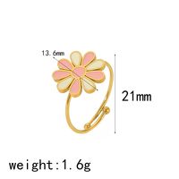 IG Style Cute Classic Style Heart Shape Butterfly Fish 304 Stainless Steel 18K Gold Plated Open Rings In Bulk sku image 5