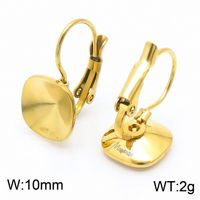 304 Stainless Steel 18K Gold Plated Basic Modern Style Classic Style Water Droplets Solid Color Earrings Necklace sku image 9