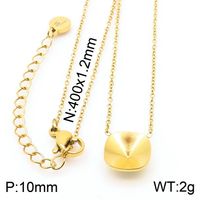 304 Stainless Steel 18K Gold Plated Basic Modern Style Classic Style Water Droplets Solid Color Earrings Necklace sku image 11
