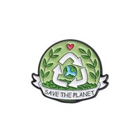 Cartoon Style Earth Letter Emoji Face Alloy Stoving Varnish Unisex Brooches sku image 20