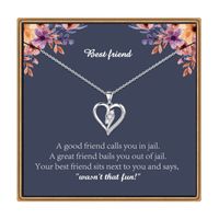 Copper IG Style MAMA Sweet Hollow Out Inlay Heart Shape Zircon Pendant Necklace sku image 1