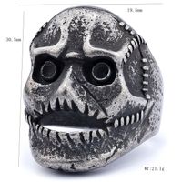 Hip-Hop Streetwear Skull 304 Stainless Steel Carving Men's Rings main image 2