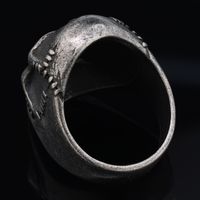 Hip-Hop Streetwear Skull 304 Stainless Steel Carving Men's Rings main image 5