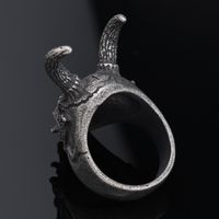 Hip-Hop Streetwear Animal 304 Stainless Steel Carving Men's Rings main image 7