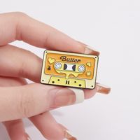 IG Style Cartoon Style Letter Tape Alloy Stamping Stoving Varnish Plating Unisex Brooches main image 8