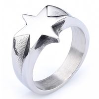 Hip-Hop Streetwear Star 304 Stainless Steel Rings In Bulk main image 9