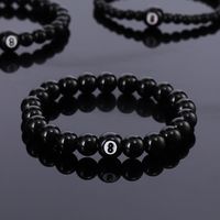 Einfacher Stil Billard Unendlichkeit Glas Perlen Unisex Armbänder main image 1