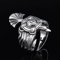 Hip Hop Toller Stil Geometrisch Sektor Edelstahl 304 Carving Männer Ringe main image 6