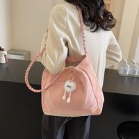Women's Medium Pu Leather Solid Color Basic Classic Style Zipper Tote Bag main image 9