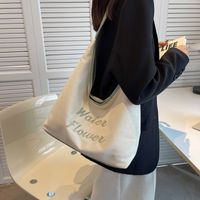 Mujeres Medio PC Letra Estilo Preppy Estilo Clásico Hebilla Magnética Bolso De Mano main image 3