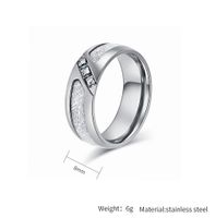 Casual Simple Style Geometric 304 Stainless Steel Inlay Rhinestones 18K Gold Plated Unisex Rings main image 2