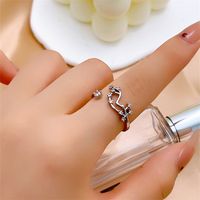 Copper K Gold Plated Rhodium Plated Elegant Classic Style Commute Inlay Geometric Zircon Open Rings main image 5