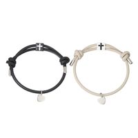 Casual Estilo Simple Cruzar Forma De Corazón Aleación Soga Pareja Pulsera sku image 3