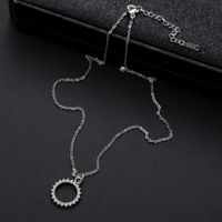 Elegant Luxurious Pentagram Alloy Inlay Rhinestones Women's Pendant Necklace main image 5