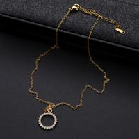 Elegant Luxurious Pentagram Alloy Inlay Rhinestones Women's Pendant Necklace main image 7