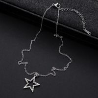 Elegant Luxurious Pentagram Alloy Inlay Rhinestones Women's Pendant Necklace main image 8