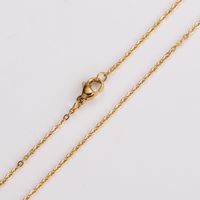 304 Stainless Steel 18K Gold Plated Simple Style Solid Color Choker sku image 3