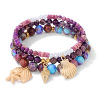 Casual Beach Shell Stone Beaded Unisex Bracelets sku image 3