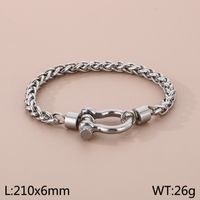 304 Stainless Steel Modern Style Simple Style Classic Style Geometric Bracelets Necklace sku image 1