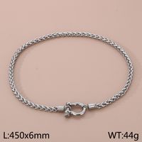 304 Stainless Steel Modern Style Simple Style Classic Style Geometric Bracelets Necklace sku image 2