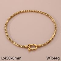 304 Stainless Steel Modern Style Simple Style Classic Style Geometric Bracelets Necklace sku image 3