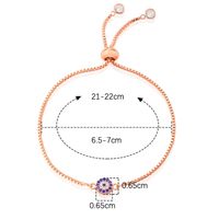 Wholesale Simple Style Classic Style Eye Copper Inlay 18K Gold Plated Gold Plating Silver Plated Zircon Bracelets main image 2