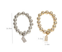 Basic Moderner Stil Klassischer Stil Runden Einfarbig Perlen Überzug Taschenanhänger Schlüsselbund main image 2
