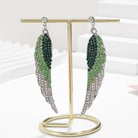 Retro Lady Novelty Wings Plating Alloy Artificial Gemstones Earrings main image 1