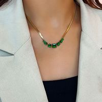 Wholesale Jewelry Glam Shiny Lips Letter Heart Shape Alloy Rhinestones Plating Inlay Three Layer Necklace main image 1