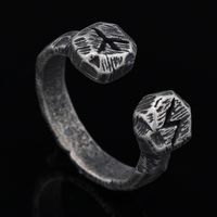 Hip-Hop Cool Style Geometric 304 Stainless Steel Men's Open Rings main image 1