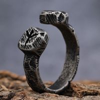 Hip-Hop Cool Style Geometric 304 Stainless Steel Men's Open Rings main image 4