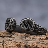 Hip-Hop Cool Style Geometric 304 Stainless Steel Men's Open Rings main image 7