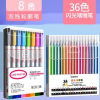1 Set Solid Color Learning Daily Plastic Preppy Style Fluorescent Pen sku image 6