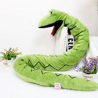 Plush Doll Cute Animal Shark Long Snake Dinosaur Mouth Movable Doll sku image 4