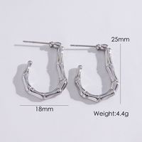 1 Pair Modern Style Simple Style Solid Color Plating 304 Stainless Steel 14K Gold Plated Ear Studs sku image 3