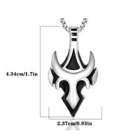 Simple Style Commute Teeth 304 Stainless Steel Men's Pendant Necklace main image 2
