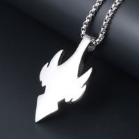 Simple Style Commute Teeth 304 Stainless Steel Men's Pendant Necklace main image 3