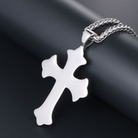 Simple Style Cross 304 Stainless Steel Men's Pendant Necklace main image 3