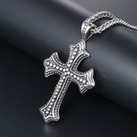 Simple Style Cross 304 Stainless Steel Men's Pendant Necklace main image 5