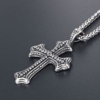 Simple Style Cross 304 Stainless Steel Men's Pendant Necklace main image 4