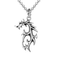Simple Style Dragon 304 Stainless Steel Unisex Pendant Necklace sku image 1