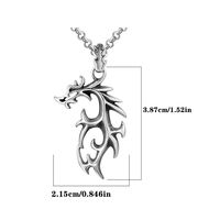 Simple Style Dragon 304 Stainless Steel Unisex Pendant Necklace main image 2