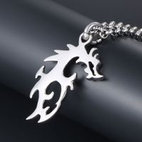 Simple Style Dragon 304 Stainless Steel Unisex Pendant Necklace main image 3