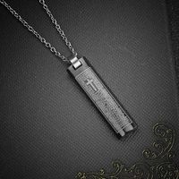 Classic Style Cross Letter 201 Stainless Steel Black Plated Unisex Pendant Necklace main image 5