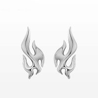 1 Pair Classic Style Flame 304 Stainless Steel Ear Studs main image 1