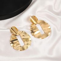 1 Pair Casual Simple Style Classic Style Round Hollow Out Alloy Drop Earrings Ear Studs main image 9