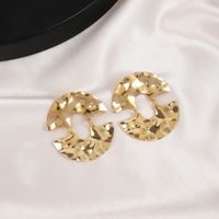 1 Pair Casual Simple Style Classic Style Round Hollow Out Alloy Drop Earrings Ear Studs main image 5