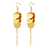 1 Pair Simple Style Classic Style Solid Color Plating 304 Stainless Steel 14K Gold Plated Drop Earrings main image 5