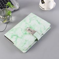1 Piece Multicolor Gradient Color Learning Lectures Pu Leather Wood-free Paper Casual Elegant Notebook sku image 2